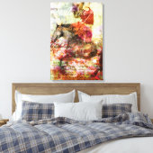 Hij noemt me vriend canvas afdruk (Insitu (Slaapkamer))