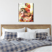 Hij noemt me vriend canvas afdruk (Insitu (Slaapkamer))
