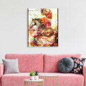 Hij noemt me vriend canvas afdruk (Insitu (Woonkamer))