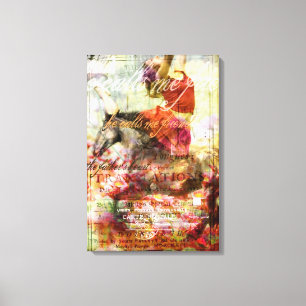 Hij noemt me vriend canvas afdruk