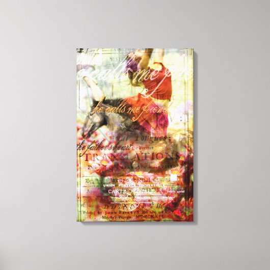 Hij noemt me vriend canvas afdruk (Voorkant)