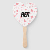 HIJ OF HAAR BRUID EN BRUIDEGOM BRUILOFT HANDWAAIER (Achterkant)