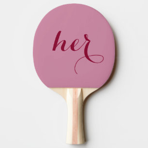 Hij of haar spel bruidegom Ping Pong Paddle Tafeltennisbatje