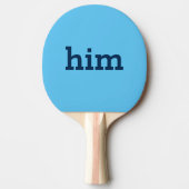 Hij of haar spel bruidegom Ping Pong Paddle Tafeltennisbatje (Voorkant)