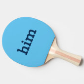 Hij of haar spel bruidegom Ping Pong Paddle Tafeltennisbatje (Zijkant)