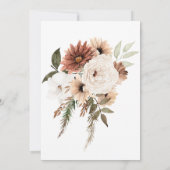 Hij of zij Arch Boho Floral Gender Reopenbaart zic Kaart (Achterkant)