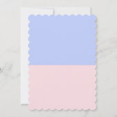 Hij of zij Baby Gender Reveal Party Bomb Invitatio Kaart (Achterkant)