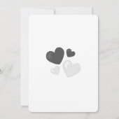 Hij of zij ballonthema minimalistische genderonthu kaart (Achterkant)