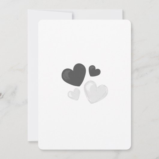 Hij of zij ballonthema minimalistische genderonthu kaart (Achterkant)