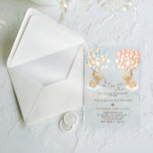 Hij of zij Beer geslachtsonthulling Acryl Uitnodigingen