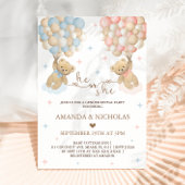 Hij of zij Beer thema genderonthulling Kaart