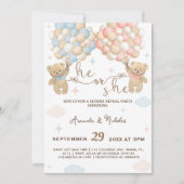 Hij of zij Beren geslachtsonthulling Kaart (Voorkant)