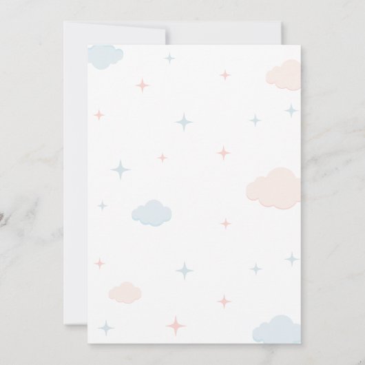 Hij of zij Beren geslachtsonthulling Kaart (Achterkant)