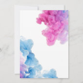 Hij of zij Blauw roze rookgeslacht laat inventivit Kaart (Achterkant)