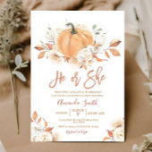 Hij of zij Boho rustieke pompoen Geslacht onthulle Kaart