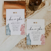 Hij of zij Clothes Gender Reopenbaart uitnodiging