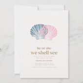 Hij of zij die we Shell zien Ocean Zee Gender Reve Kaart (Voorkant)