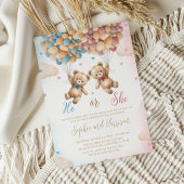 Hij of zij draagt een genderonthulling kaart