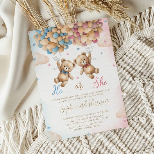 Hij of zij draagt een genderonthulling kaart