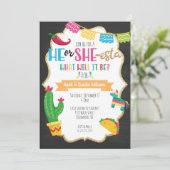 Hij of zij Fiesta Theme Gender onthullen Kaart (Staand voorkant)