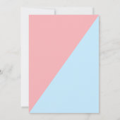 Hij of zij geeft ballonnen boven thema Baby te ont Kaart (Achterkant)