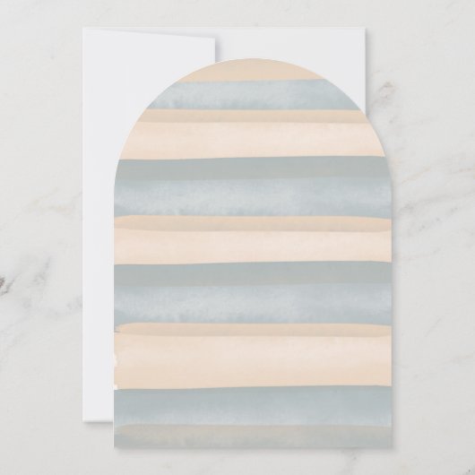 Hij of zij gender reveal Beer Dusty Blue Pink Kaart (Achterkant)