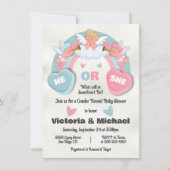 Hij of zij Geslacht onthullen Valentijnsdag Baby s Kaart (Voorkant)