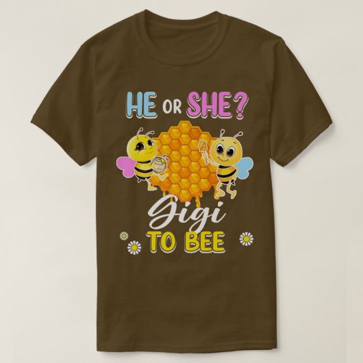 Hij of zij Gigi om geslacht te zijn, openbaart Bab T-shirt (Design voorkant)