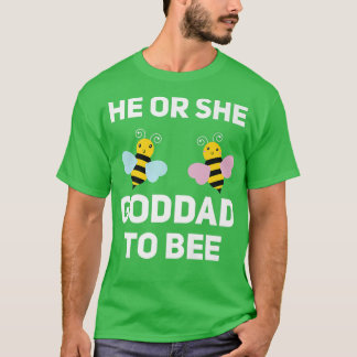 Hij of zij Goddad om Baby sekse te laten zien T-shirt