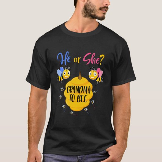 Hij of zij, grootmoeder, om sekse te zijn, openbaa t-shirt (Voorkant)