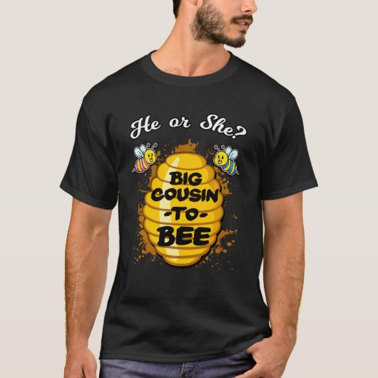 Hij of zij heeft een grote neef om sekse-Baby te z T-shirt (Voorkant)
