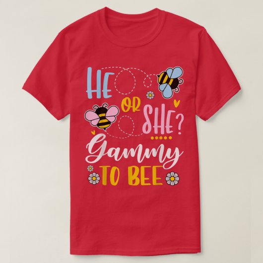 Hij of zij heeft veel te winnen bij gender onthull t-shirt (Design voorkant)