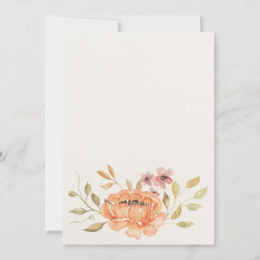 Hij of zij Herfst Pumpkin Rustic Boho Genderonthul Kaart (Achterkant)