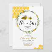 Hij of zij is genderbewuste uitnodiging (Voorkant)