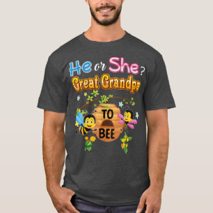 Hij of zij is groot opa om geslacht te worden... t-shirt