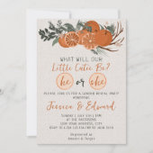 Hij of Zij Kleine Cutie Citrus Oranje Geslacht Ont Kaart (Voorkant)