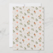 Hij of Zij Kleine Cutie Citrus Oranje Geslacht Ont Kaart (Achterkant)