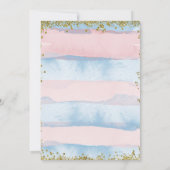 Hij of zij kleine pompoen geslacht onthullen blauw kaart (Achterkant)