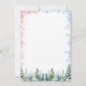 Hij of zij koekt kerstversiering geslachtsonthulli kaart (Achterkant)