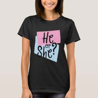 Hij of zij laat een feest zien t-shirt