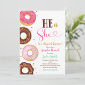 Hij of zij laat genderonderzoek uitnodigen kaart (Staand voorkant)