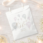 Hij of zij maakt het Baby shower van de luchtballo Bedankzakje (Geknipt)