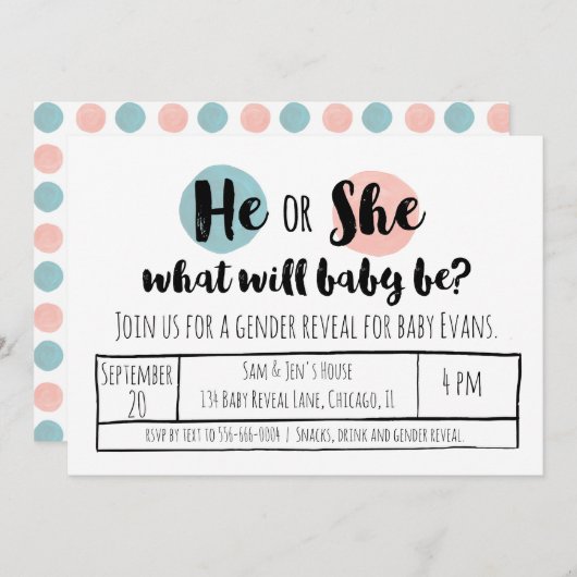 Hij of zij maakt kaart (Voorkant / Achterkant)