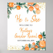 Hij of zij maakt Oranje kleine stropdas bekend Poster (Voorkant)