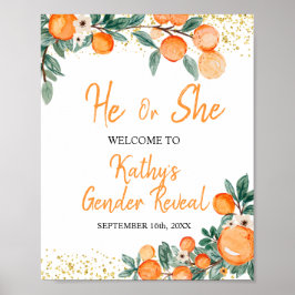 Hij of zij maakt Oranje kleine stropdas bekend Poster