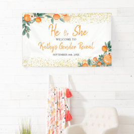 Hij of zij maakt Oranje kleine stropdas bekend Spandoek
