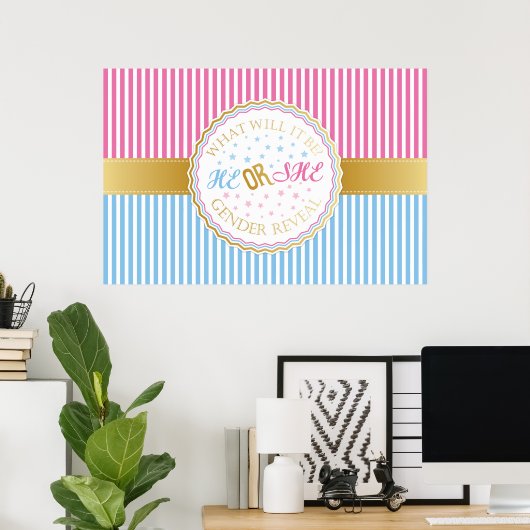 Hij of zij maakt Poster bekend (Thuiskantoor)