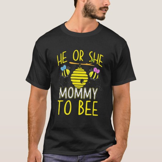 Hij of zij mama te zijn geslacht onthullen leuke f t-shirt (Voorkant)