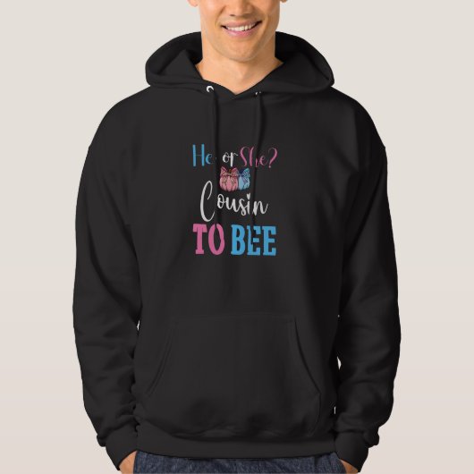 Hij of zij neef om grappige trend te zijn hoodie (Voorkant)