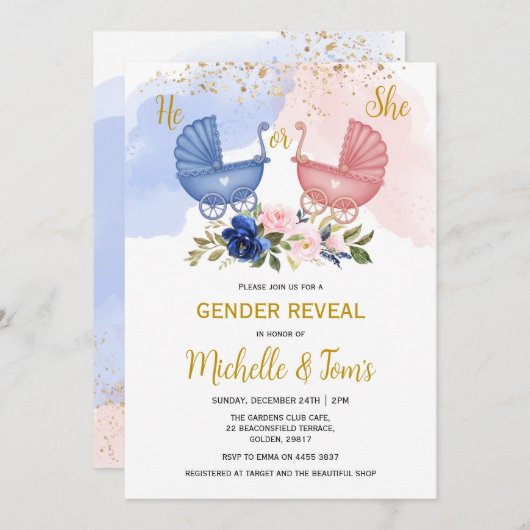 Hij of zij nodigt de partij uit kaart (Voorkant / Achterkant)